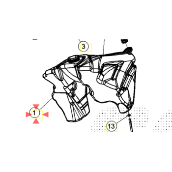 SERBATOIO BENZINA WHITE RR 2T