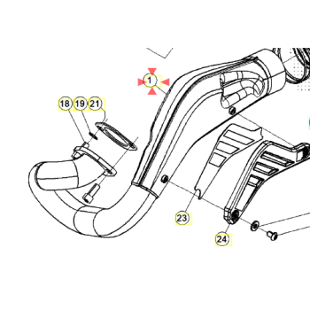 Collettore scarico Beta evo...