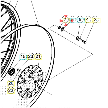 Distanziale disco freno...