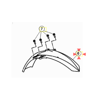 Beta Evo 2024 front mudguard